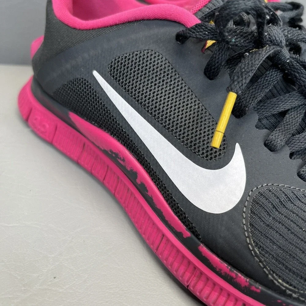 Nike Free V3 Livestrong 586296 Gray Pink Running Shoes Womens 9